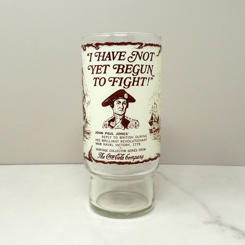 Vintage Coca-Cola Heritage Series Glass, John Paul Jones